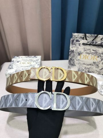 Belt nam nữ DIOR* bản 3,5cm hoạ tiết kim cương dây dùng đc 2 mặt siêu đẹp