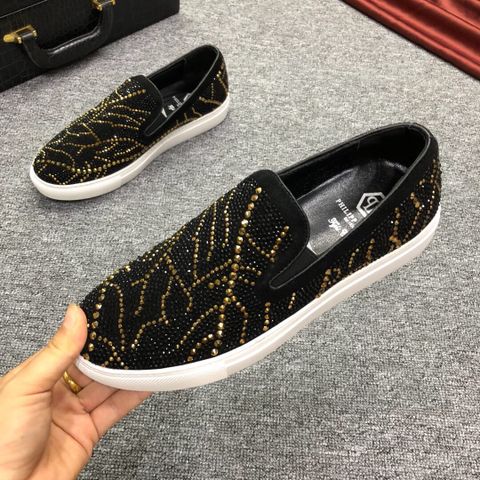 Giày slip on nam PHILIPP PLEIN đính hạt đẹp độc