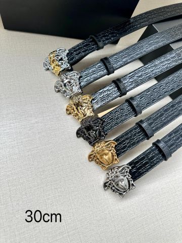 Belt VERSACE* nam nữ bản 3.0cm  4.0cm da vân mặt Logo đẹp sang cao cấp