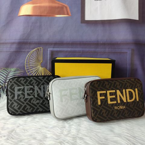 Túi FENDY* nam nữ hoạ tiết Logo sz 22cm tháo quai cầm tay hoặc đeo chéo đều đẹp