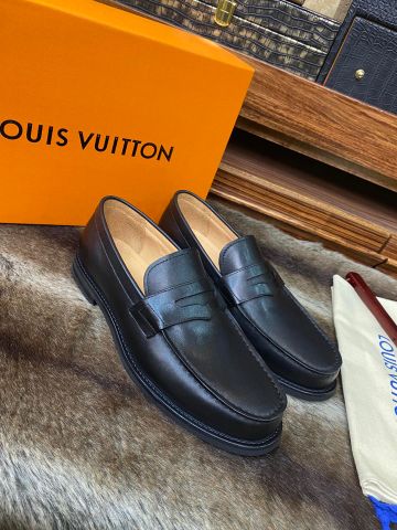 Giày nam Loafer LV* da bò nhập khẩu kiểu đơn giản đẹp lịch lãm VIP 1:1