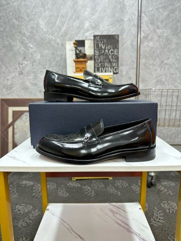 Giày âu DIOR* da bóng in hoạ tiết oblique đẹp sang lịch lãm VIP 1:1