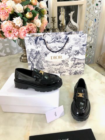 Giày nữ Loafer ce*line* đế cao đẹp sang VIP 1:1 chất lượng hàng đầu