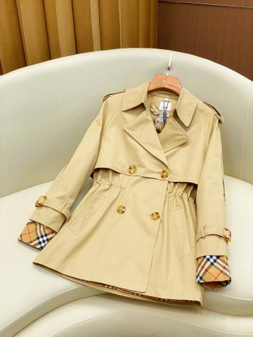 Áo khoác nữ Burberry* dáng lỡ chất kaki xịn mịn lót kẻ đẹp sang