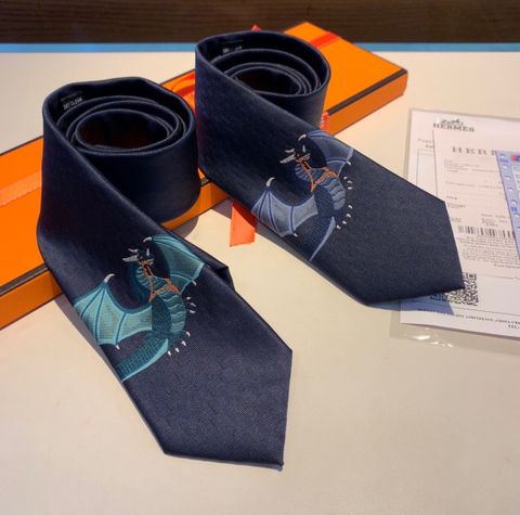 Cravat Hermes* in hình rồng lửa đẹp độc SIÊU CẤP có 2 màu