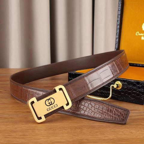 Belt nam da bụng cá sấu bản 3,8cm các hãng đẹp lịch lãm cao cấp