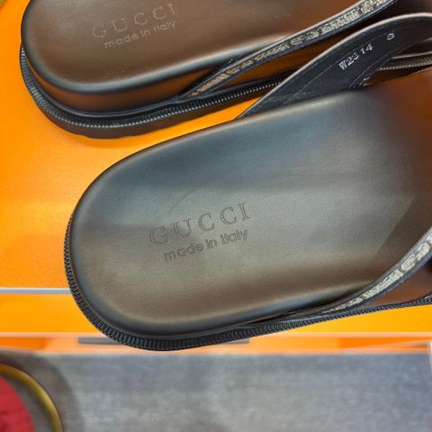 Dép tông nam GUCCI* quai da bò phôi hoạ tiết đẹp cao cấp