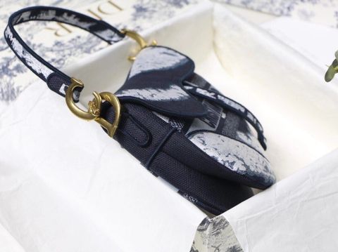 Túi xách nữ Dior* saddle yên ngựa hoạ tiết đẹp sang SIÊU CẤP size 25,5cm