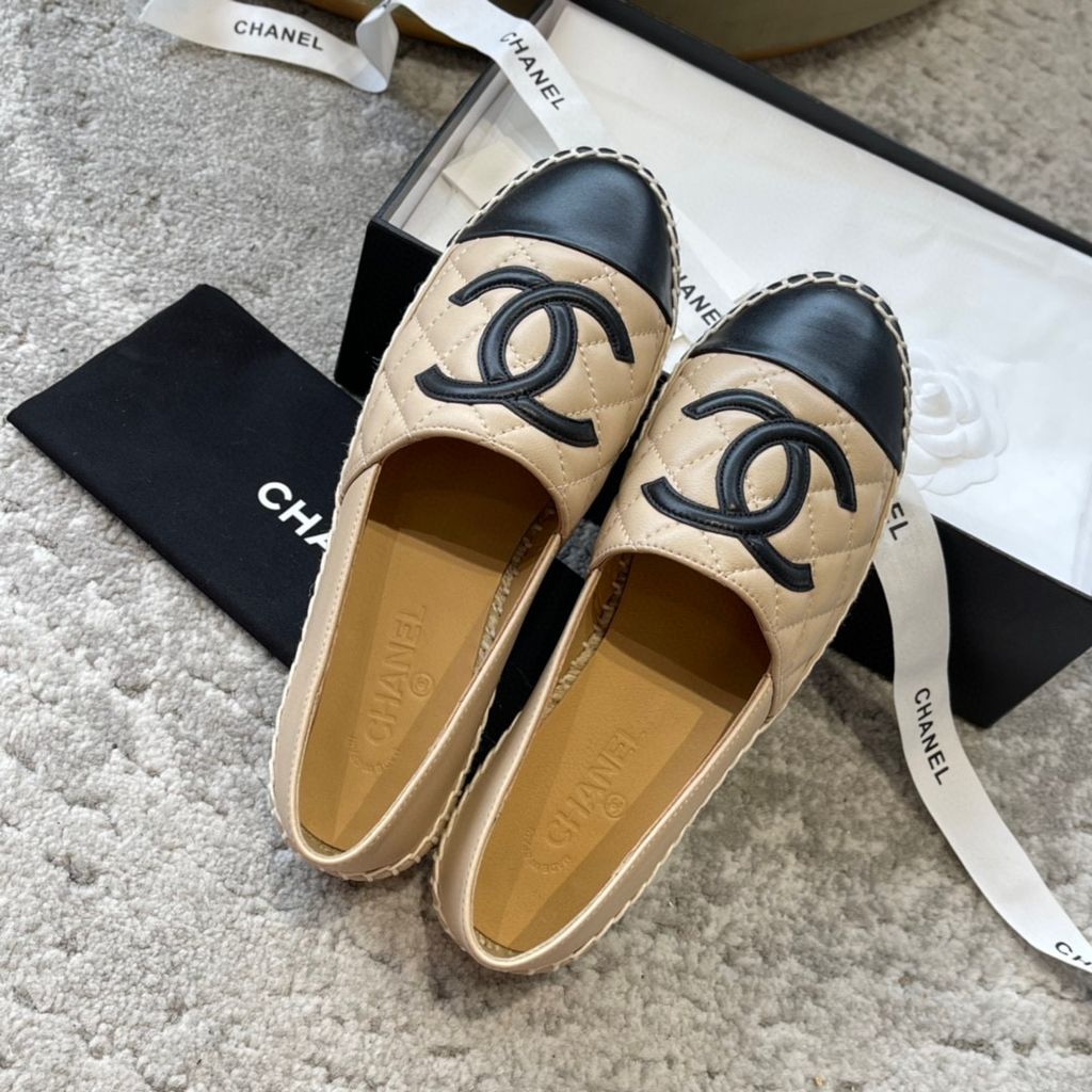 Giày đế cói nữ Chanel siêu cấp #4 Giày đế cói nữ Chanel siêu cấp