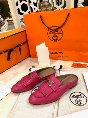 Sục nữ Hermes* da bò khoá bạc tua rua kiểu đẹp