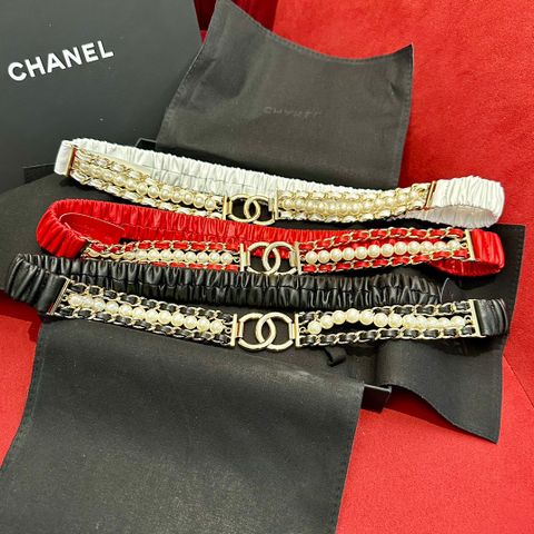 Belt nữ chanel* dây da bê chun pha xích ngọc đẹp sang SIÊU CẤP