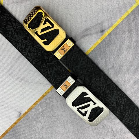 Belt nam LV* dây da bò hạt in nổi hoạ tiết Logo đẹp SIÊU CẤP