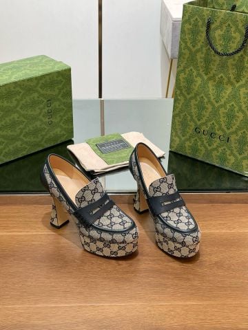 Giày cao gót GUCC* Mary Jane platform cao gót