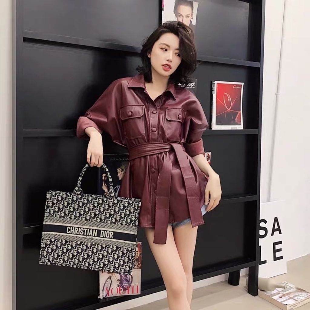 Váy đầm sơ mi dự tiệc trắng cổ đức kèm đai v2927