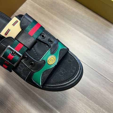 Dép nam GUCCI* quai hoạ tiết logo quai vải đẹp cao cấp