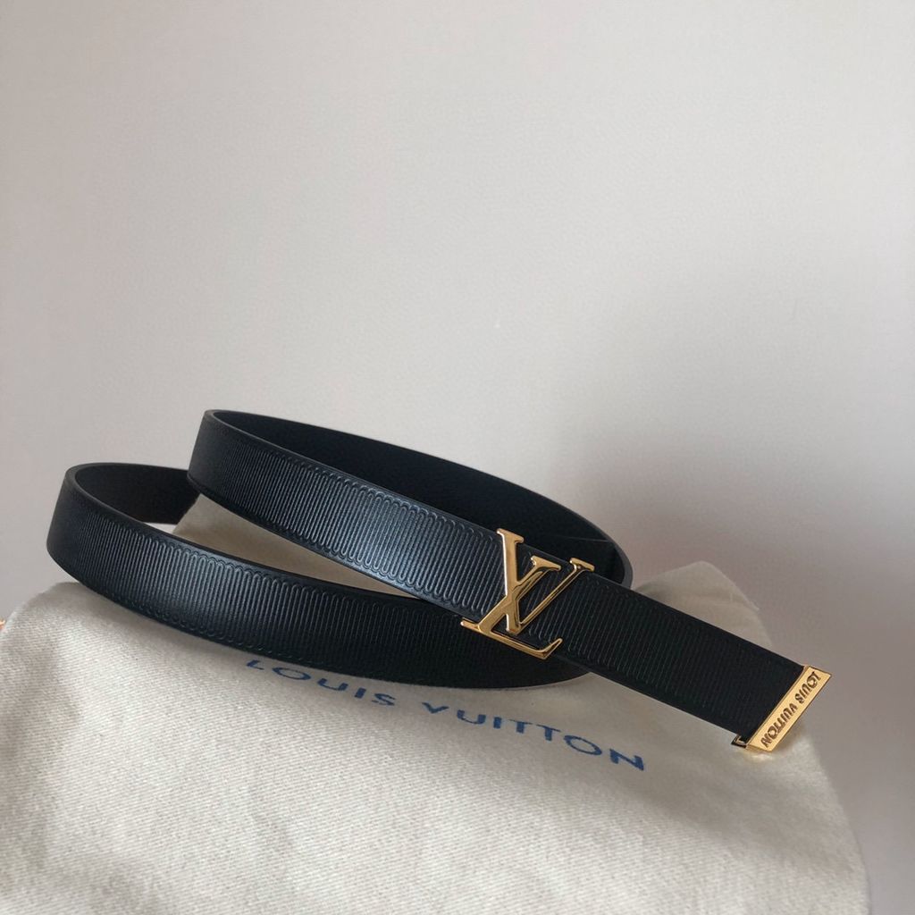 Auth Louis Vuitton Belt 20mm Ladies M9578