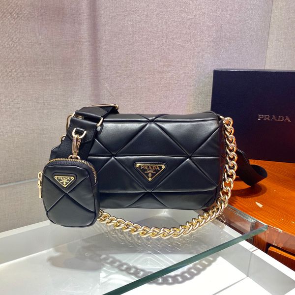 Túi xách nữ PRADA* trần vân tam giác quai bản to kèm ví nhỏ kiểu đẹp c –  lien fashion