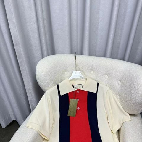 Bộ áo polo len nam GUCCI* và quần short len