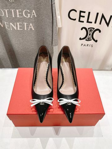 Giày cao gót VALENTINO* cao 8cm da bò mẫu mới dáng đẹp VIP 1:1