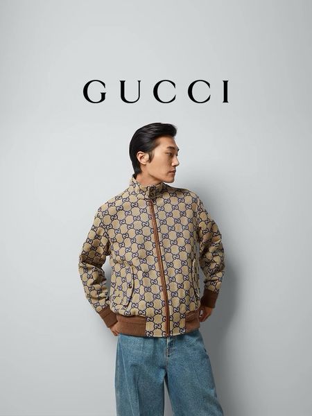 Áo khoác nam GUCCI* hoạ tiết Logo kiểu đẹp cao cấp 1950k áo khoác dây ...