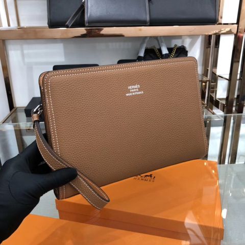 Clutch HERMES nam nữ 28cm da mềm