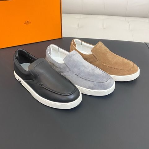 Giày slip on nam HM* da bò cao cấp