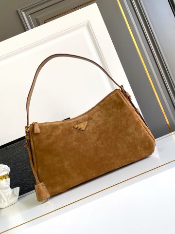 Túi xách nữ PRAD* Suede Hobo Aimee