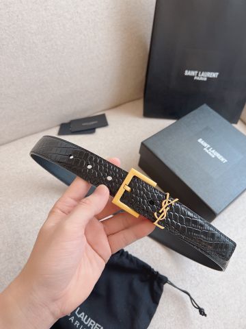 Belt nữ YSL* vân cá sấu đẹp SIÊU CẤP