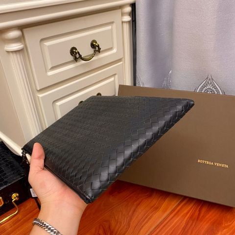 Clutch BV Bottega* nam nữ da bò đan sz 30cm hàng cao cấp