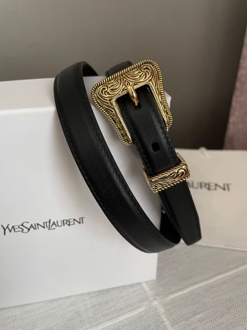 Belt nữ YSL* mặt trạm vân đẹp cao cấp 2 màu