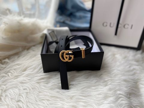 Belt GUCCI* nam nữ da bò khoá logo vàng đẹp cao cấp bản 2cm và 3,8cm