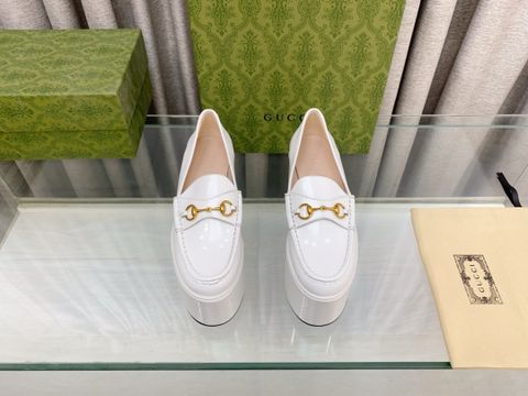 Giày nữ GUCCI* đế cao 10cm đế trước cao 8cm da bóng đẹp dễ đi hàng hot VIP 1:1