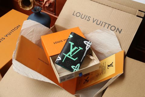 Ví nam LV* dáng nhỏ đựng thẻ in hoạ tiết Monogram đẹp SIÊU CẤP