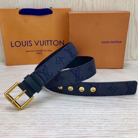 Belt LV* nam nữ bản 3.5cm dây canvas Monogram SIÊU CẤP