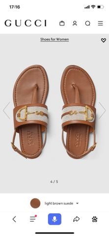 Sandal nữ GUCC* sỏ ngón mẫu mới cao cấp