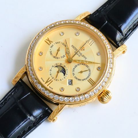 Đồng hồ nam patek* philippe* dây cá sấu VIP 1:1