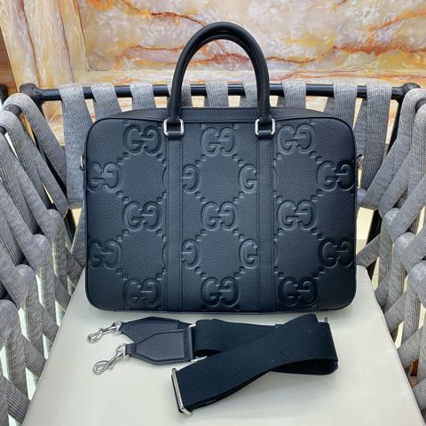 Túi nam GUCCI* sz 40cm đựng laptop da bò dập nổi hoạ tiết Logo