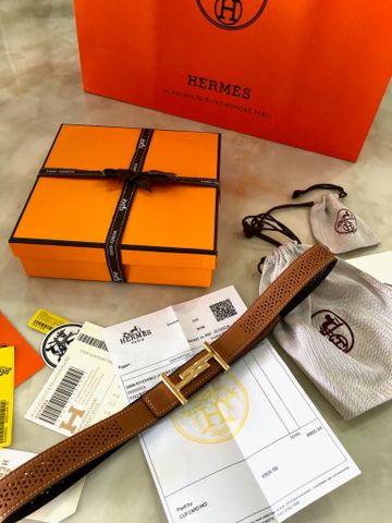 Belt nữ Hermes* bản 2,4cm dây da dập lỗ đẹp SIÊU CẤP