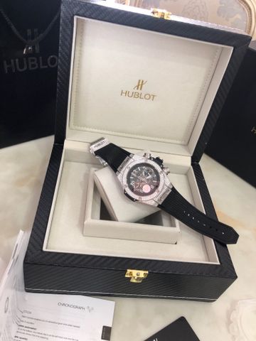 Đồng hồ nam Hublot* thể thao máy cơ mặt nạm kim dây cao su đẹp độc VIP 1:1