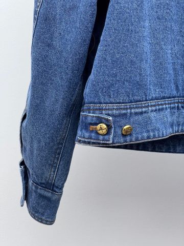 Áo khoác jeans nữ YSL* trần lông cừu ấm đẹp VIP 1:1