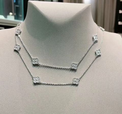 Vòng cổ Van* Cleef* hai vòng 10 bông hoa cao cấp