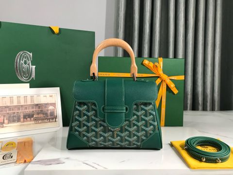 Túi xách nữ Goyard* size 20cm hoạ tiết logo phối da màu đẹp VIP 1:1
