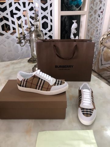 Giày nam buộc dây BURBERRY* phối kẻ đẹp cao cấp