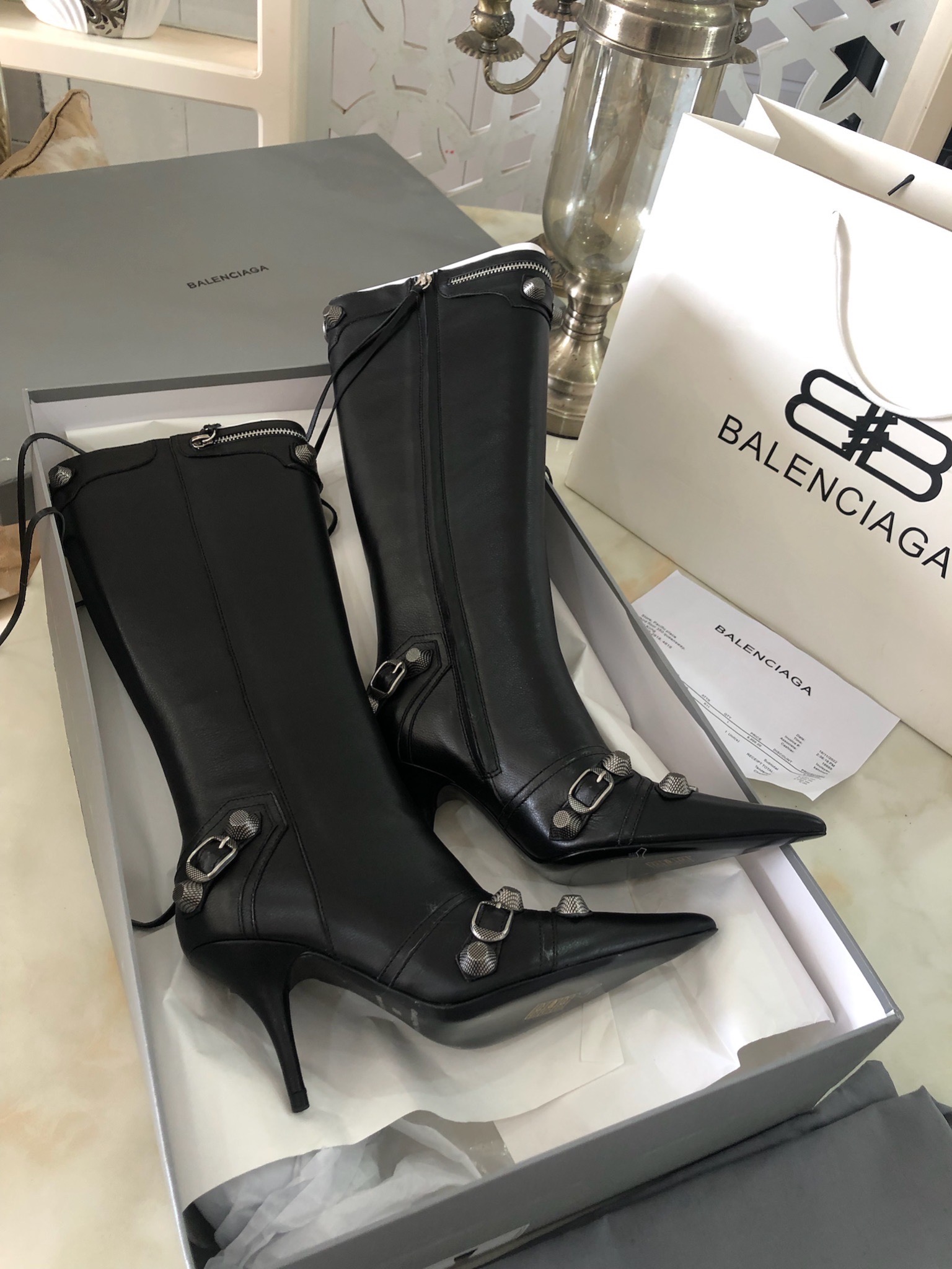 Boot BALENCIAGA* cổ cao gần gối mẫu mới VIP 1:1