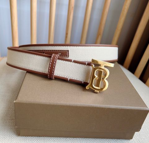 Belt nữ Burberry* vải canvas lót da bê bền đẹp SIÊU CẤP