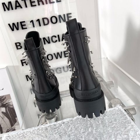 Giày boôt BALENCIAGA* da bê khuyên bạc cao 5cm độc lạ VIP 1:1