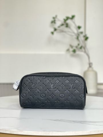 Túi clutch L*V nam nữ da bò in nổi Monogram cao cấp