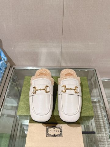 Sục nữ GUCCI* da bò lót lông cừu ấm VIP 1:1