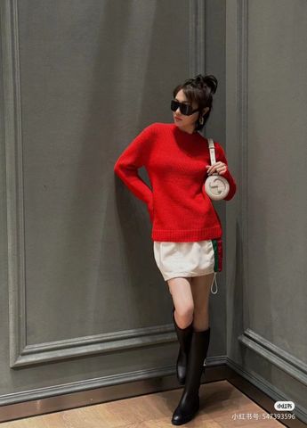 Áo len nữ GUCCI* màu đỏ đẹp VIP 1:1