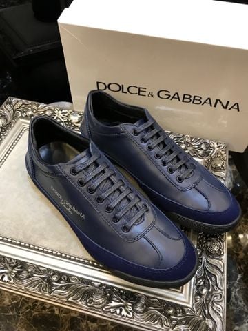 Giày dolce gabbana buộc dây da lỳ phối da lộn